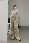 SWAYING/KNIT Mohair Slim Long Cardigan SW22AW1T83 Light Grey PS53